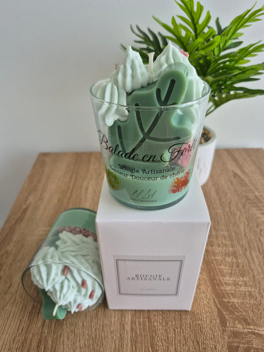 Bougie "Balade en forêt" - Douceur de chêne - NLA Creations 