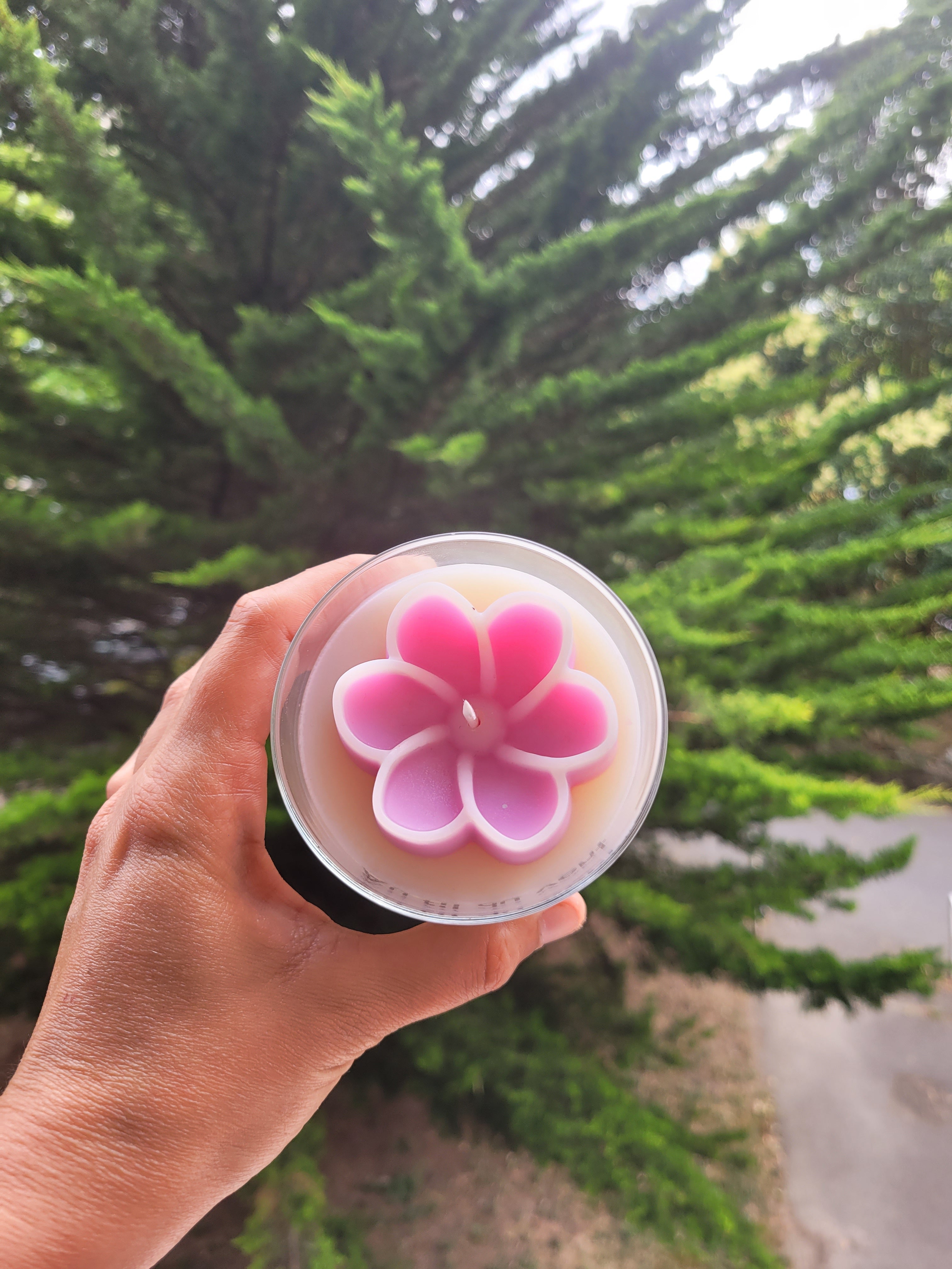 Bougie "Au fil du vent" Senteur Fleur de coton - NLA Creations 