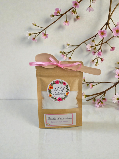 Poudre d'aspirateur - 50g - Parfum au choix