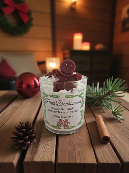 Bougie "P'tits Bonhommes" senteur Macaron vanille