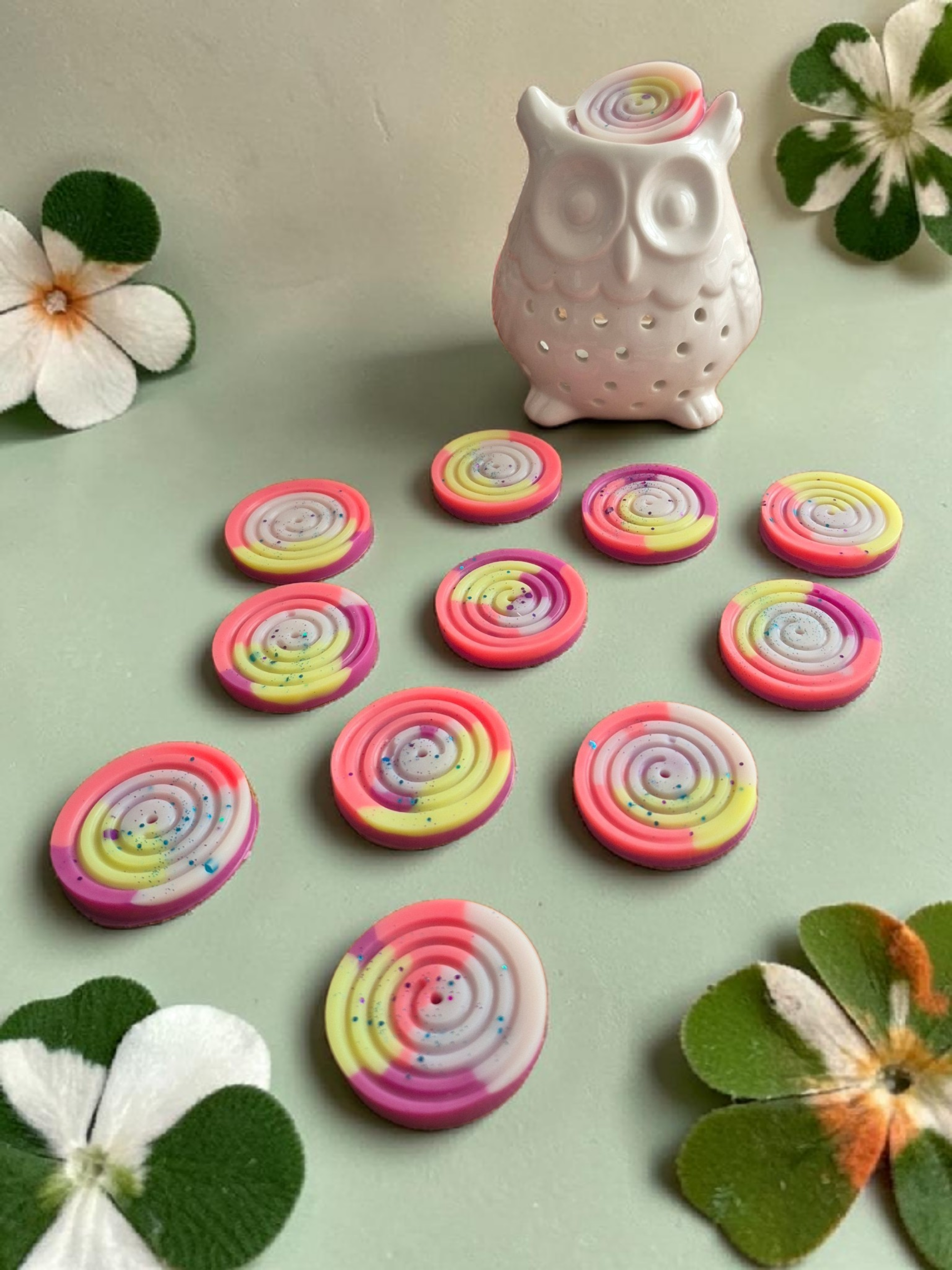 Fondant parfumé Spirale senteur Bonbon arc en ciel (+8.8g) - NLA Creations 