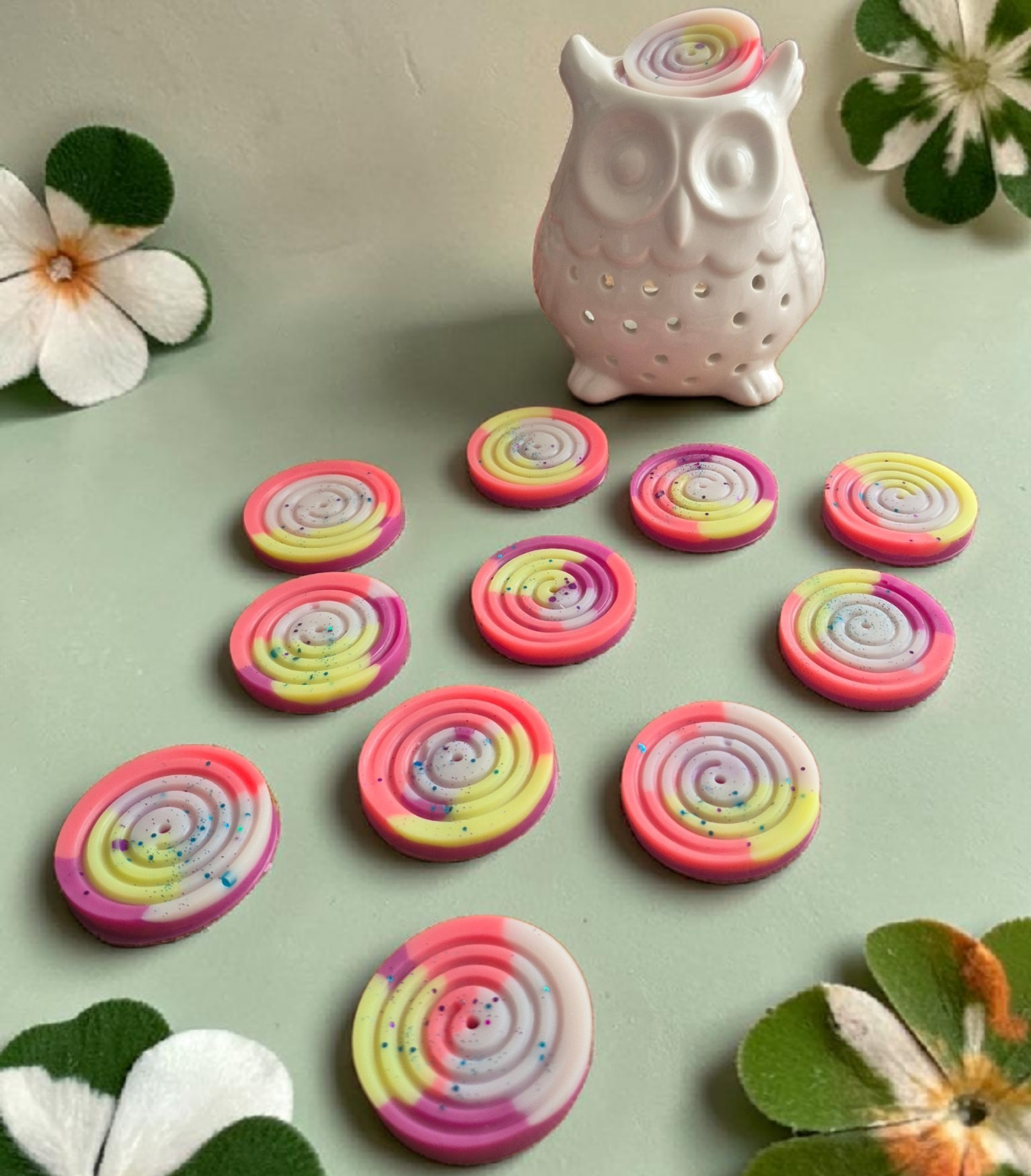 Fondant parfumé Spirale senteur Bonbon arc en ciel (+8.8g) - NLA Creations 