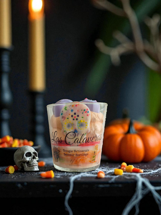 Bougie "Las calaveras" - Senteur sortilège - NLA Creations 