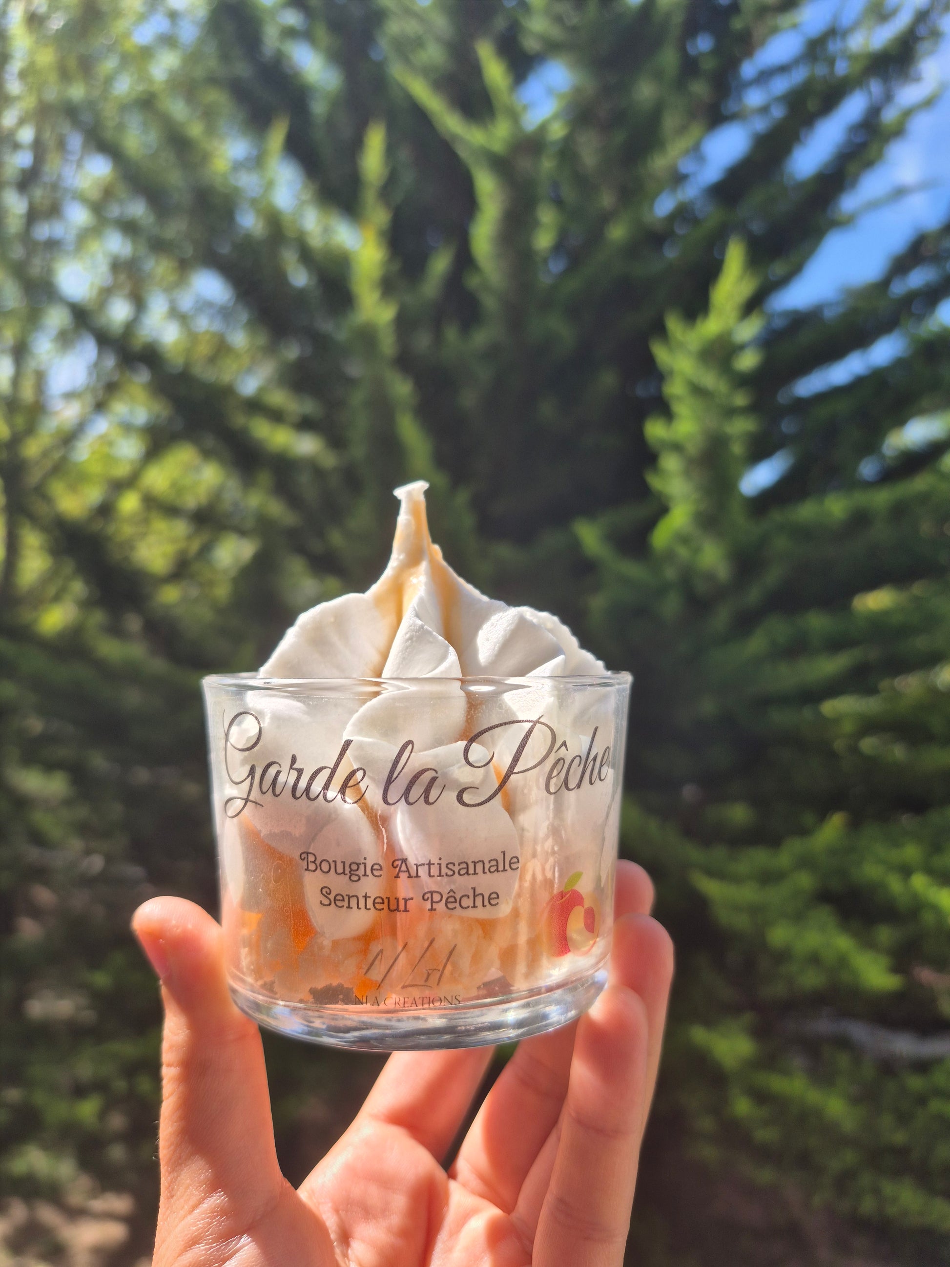 Bougie artisanale "Garde la pêche" - NLA Creations 