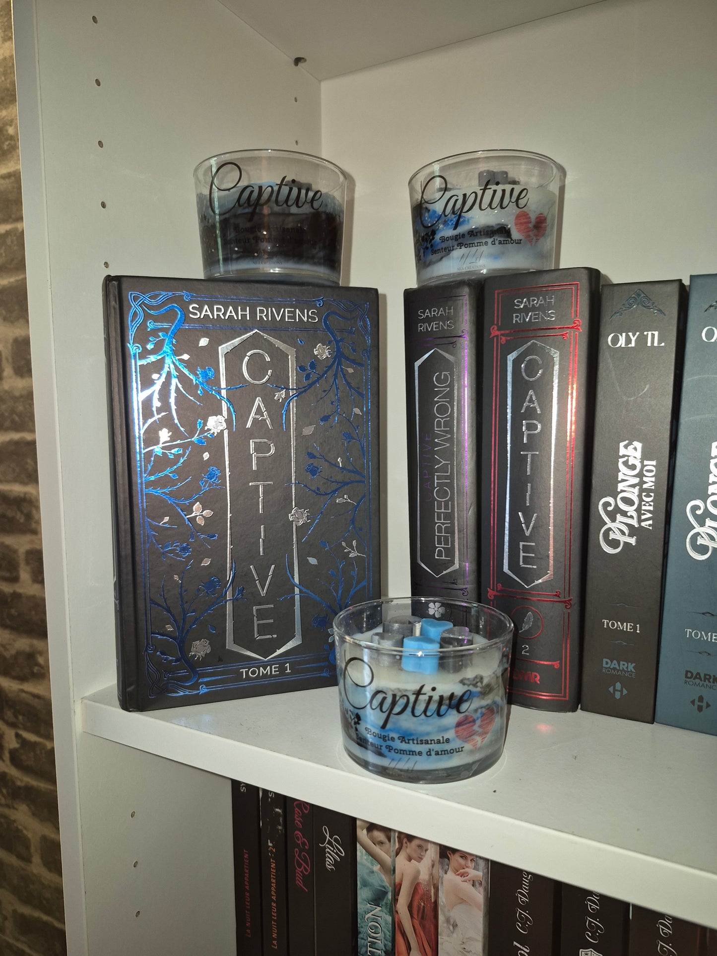 Bougie inspirée du livre Captive - NLA Creations 