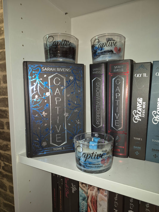 Bougie inspirée du livre Captive - NLA Creations 