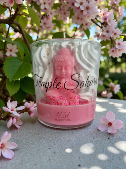 Bougie "Temple Sakura" - Fleur de Cerisier - NLA Creations 