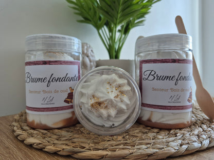 Fondant crémeux senteur Bois de Oud en pot, création artisanale NLA Creations