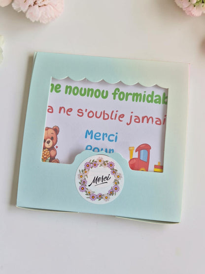 Coffret Cadeau fin d'année scolaire - Maîtresse/ Atsem / Nounou - NLA Creations 