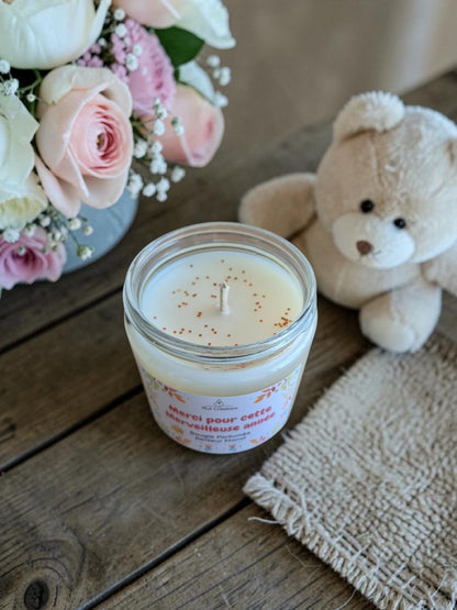 Bougie artisanale "Merci pour cette merveilleuse année - Senteur au choix ✨️ - NLA Creations 