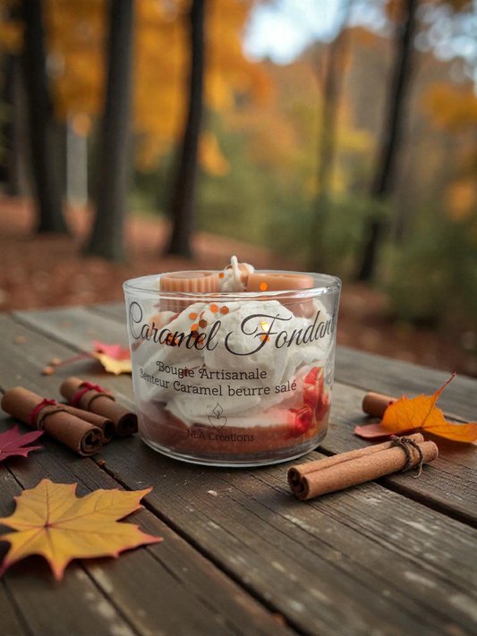 Bougie Caramel fondant - Senteur Caramel beurre salé