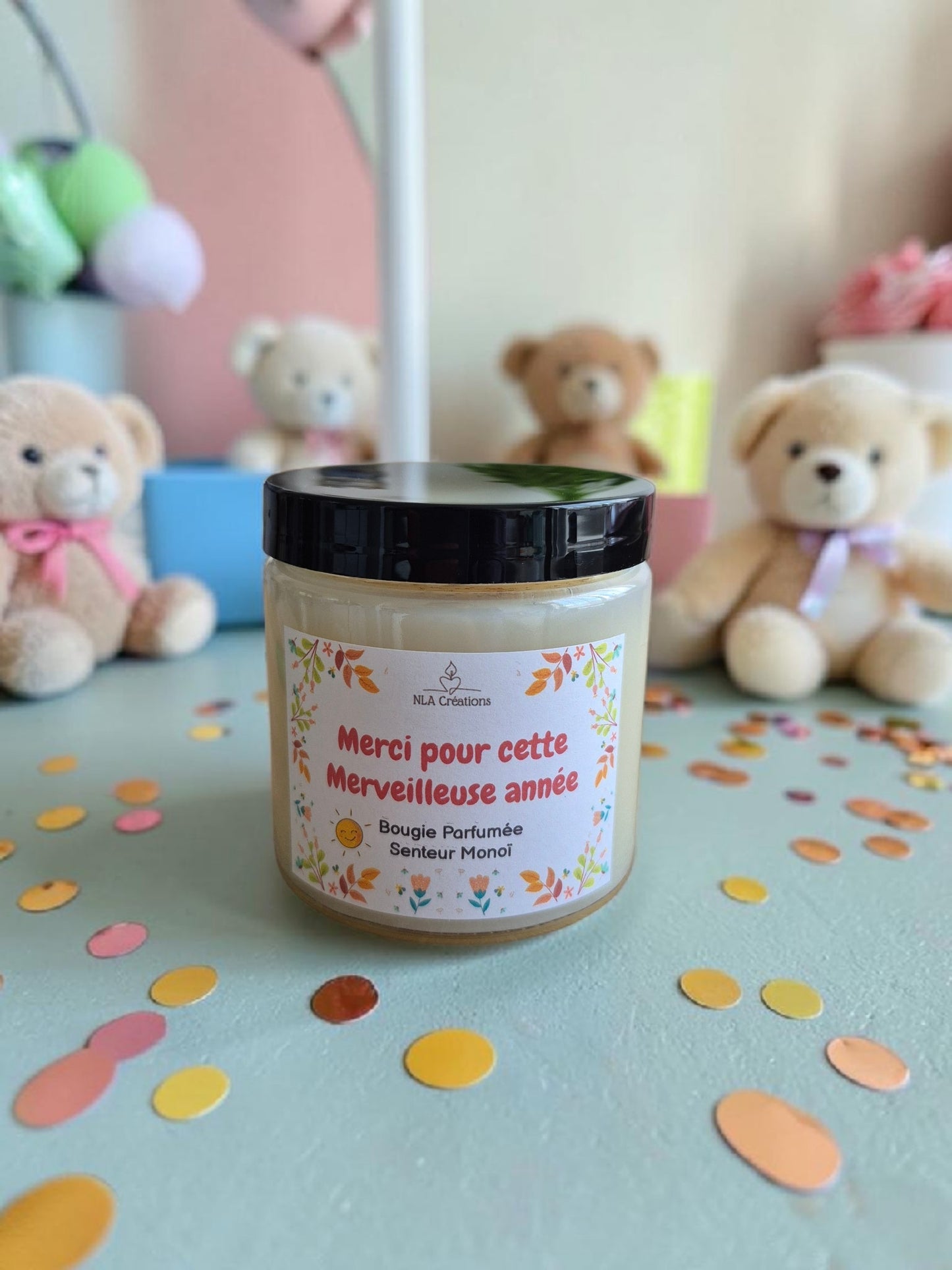 Bougie artisanale "Merci pour cette merveilleuse année - Senteur au choix ✨️ - NLA Creations 