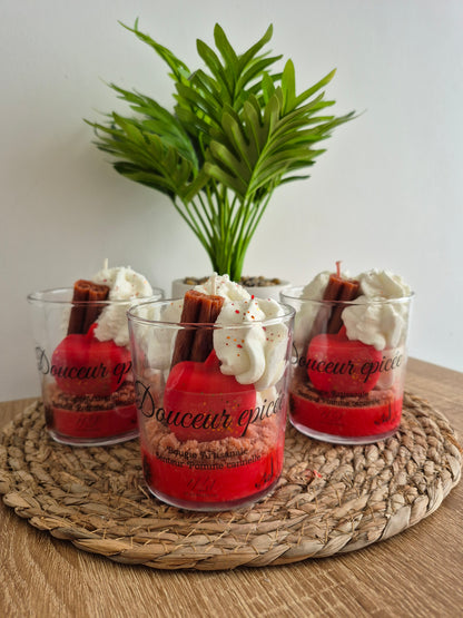 Bougie "Douceur épicée" senteur Pomme Cannelle - NLA Creations 