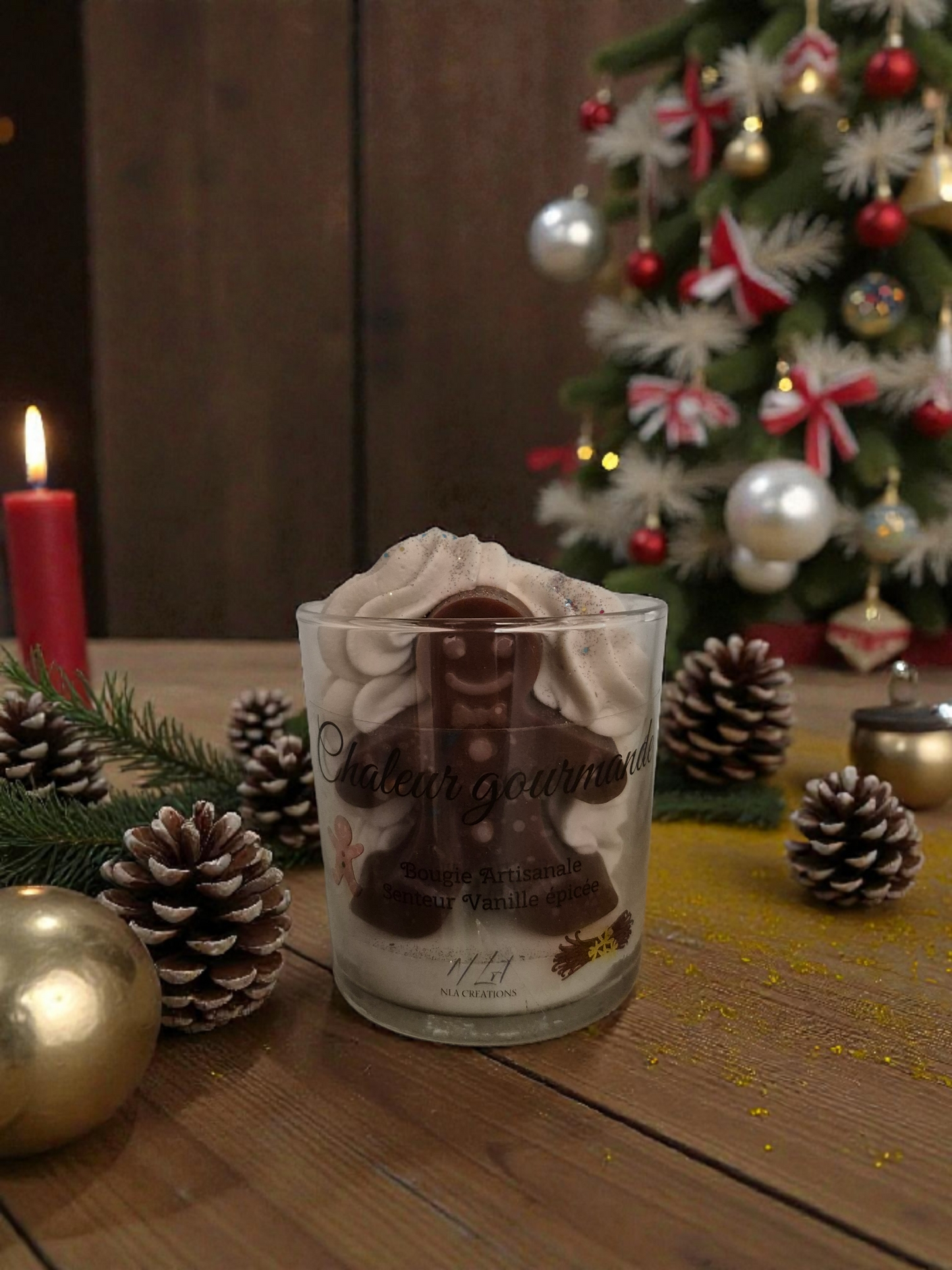Bougie artisanale - Chaleur Gourmande - Senteur vanille épicée