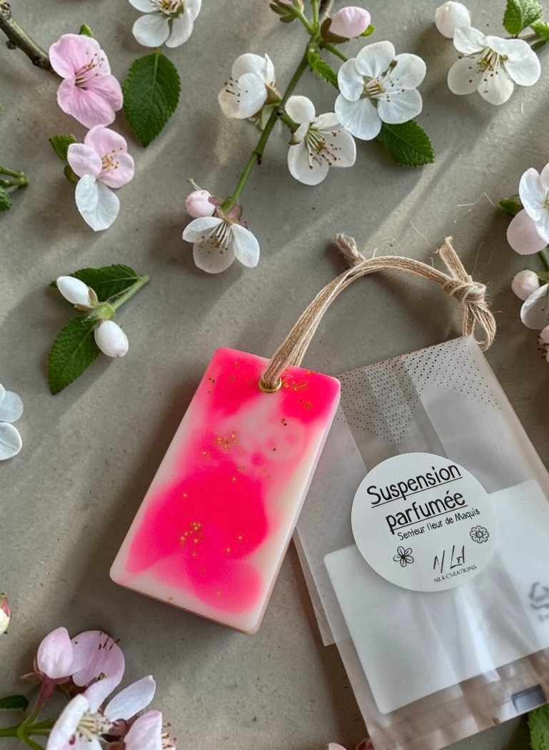 Suspension parfumée artisanale Rectangle - Senteur au choix ✨️ - NLA Creations 
