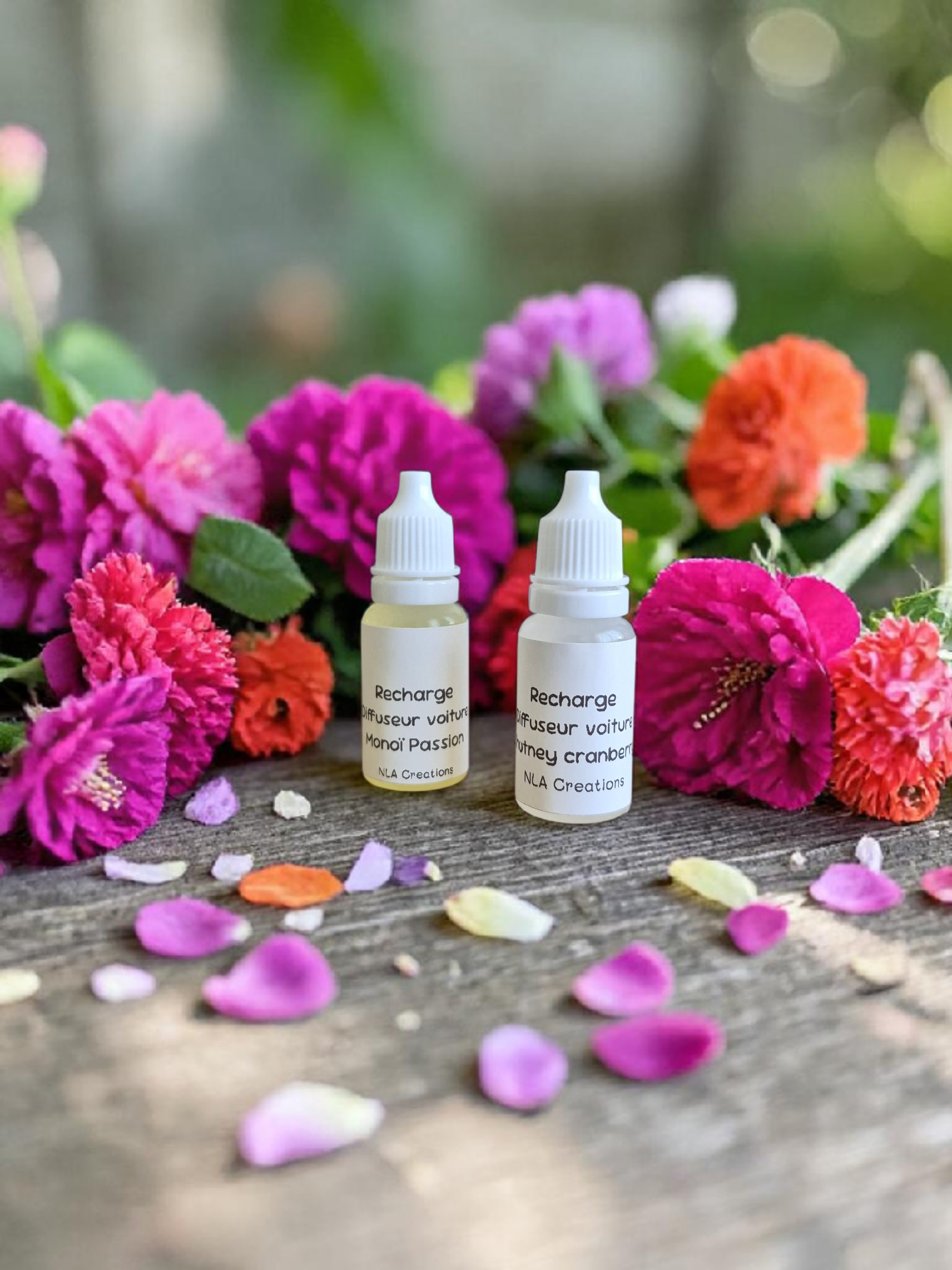 Recharge 10ml pour diffuseur voiture - Parfum au choix - NLA Creations 