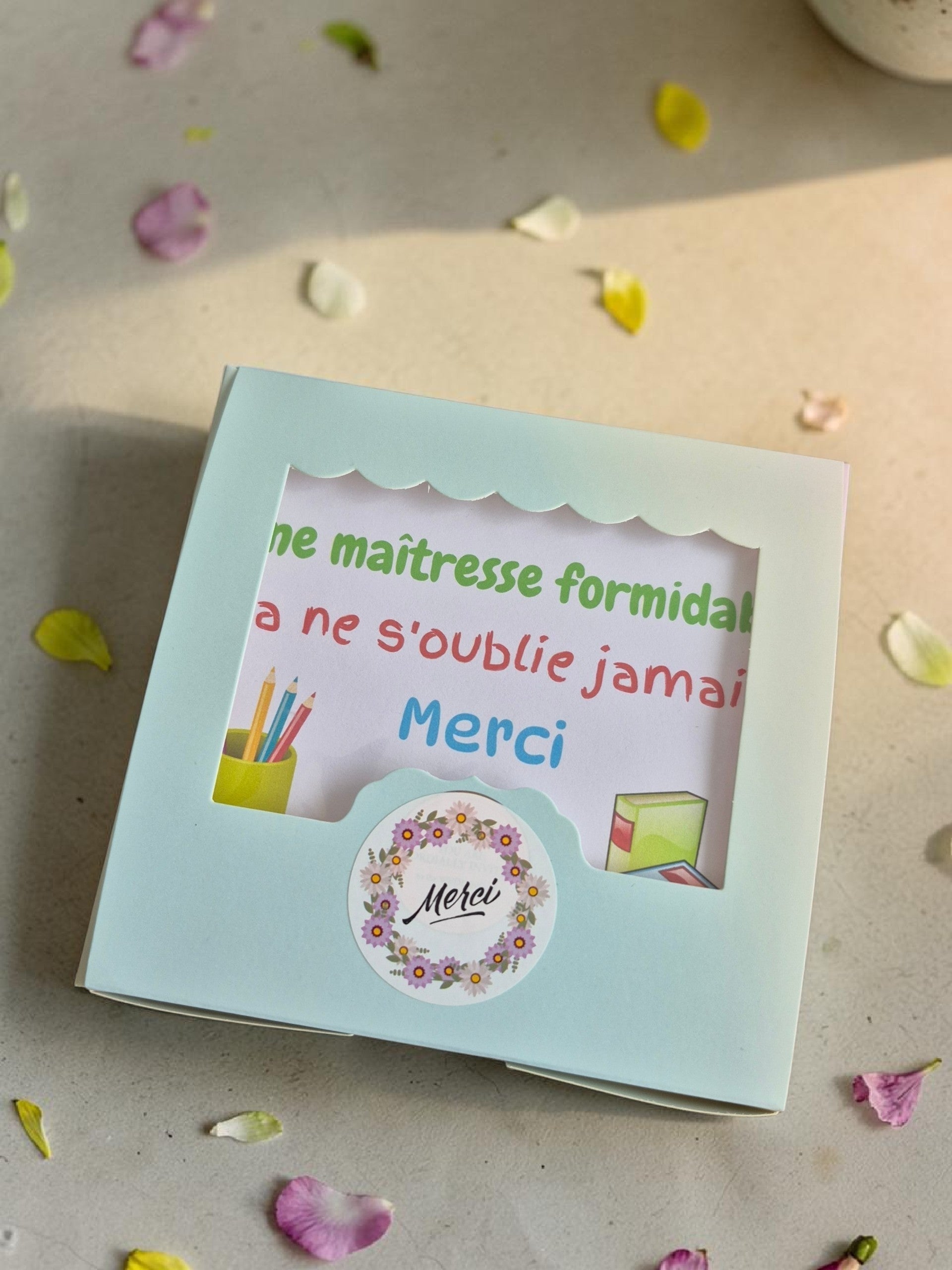 Coffret Cadeau fin d'année scolaire - Maîtresse/ Atsem / Nounou - NLA Creations 