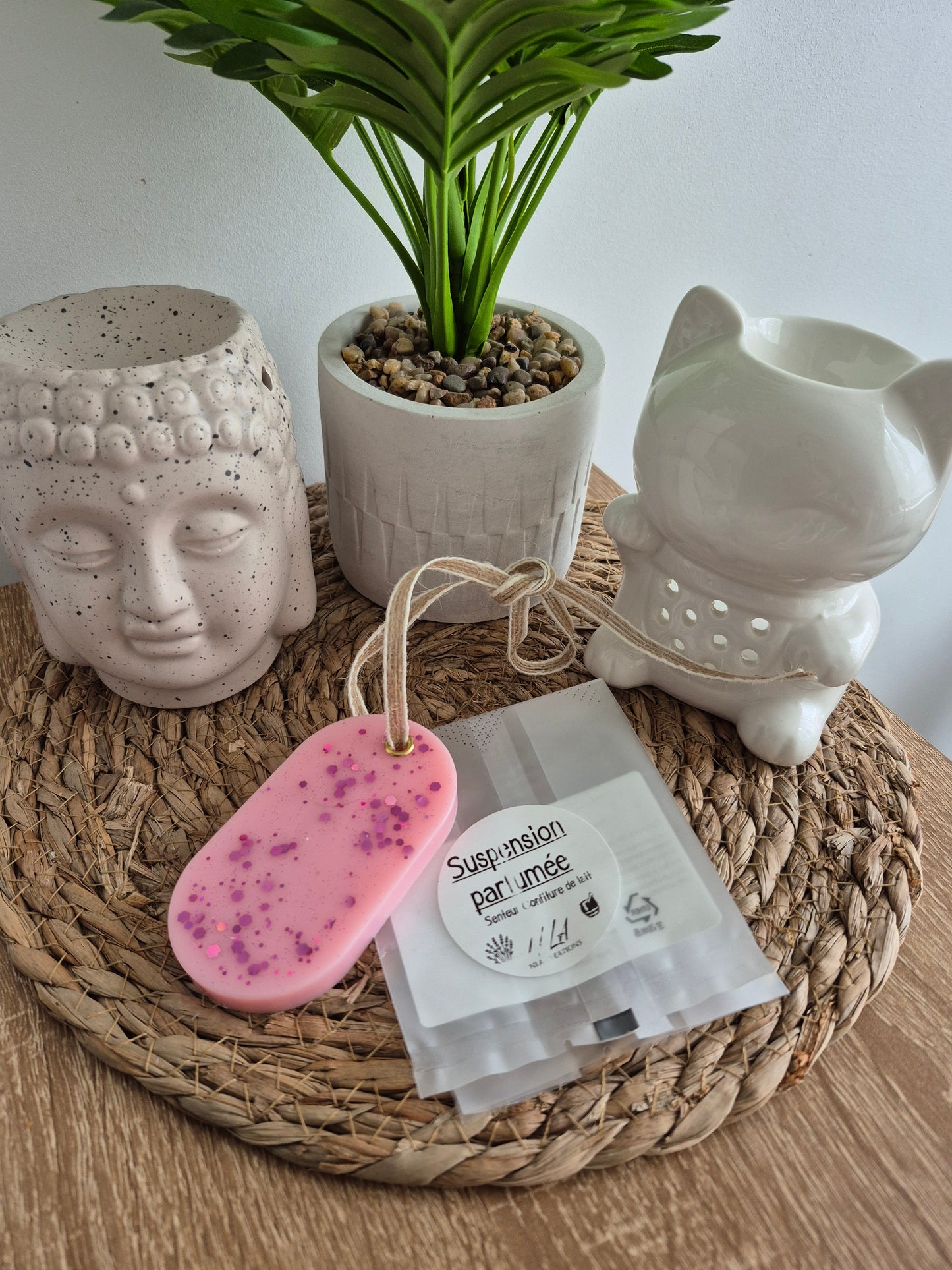 Suspension parfumée artisanale ovale - Senteur au choix ✨️ - NLA Creations 