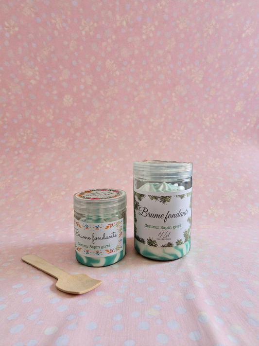 Fondant cremeux chantilly - Sapin givré - 2 formats