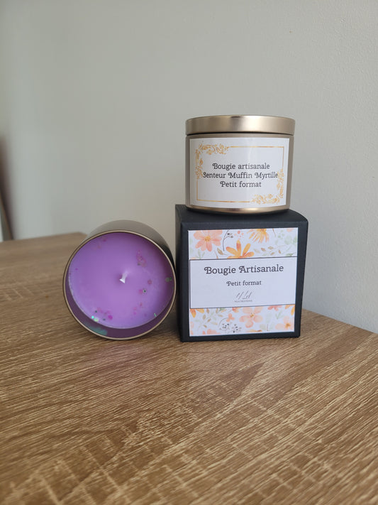 🧇 Bougie Mini format - Muffin Myrtille - NLA Creations 