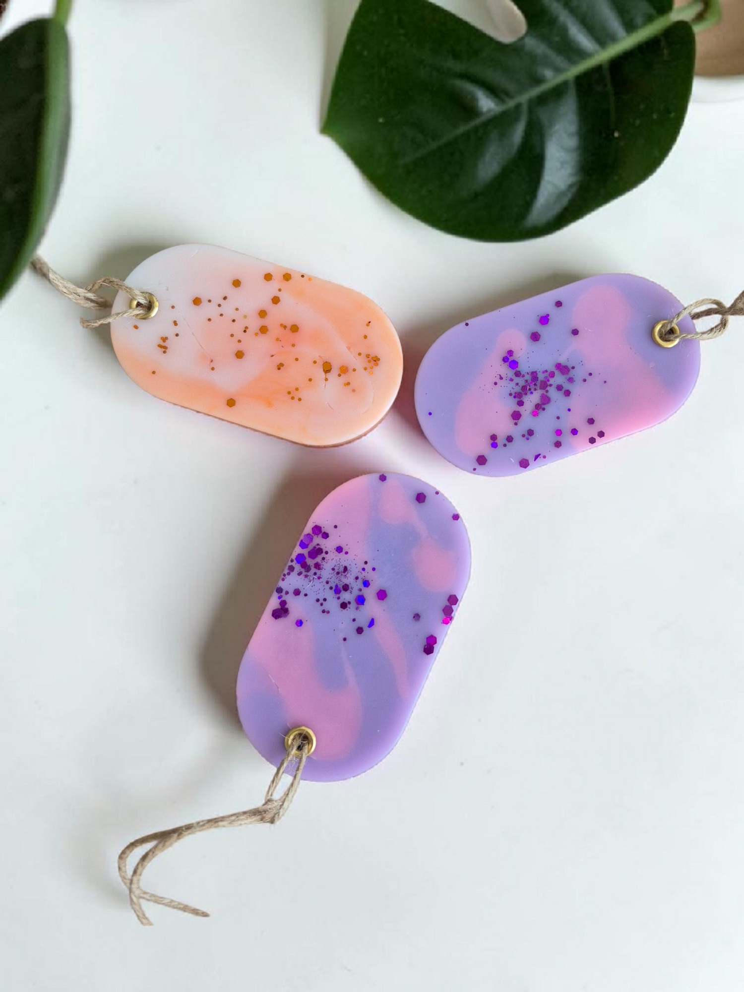 Suspension parfumée artisanale ovale - Senteur au choix ✨️ - NLA Creations 