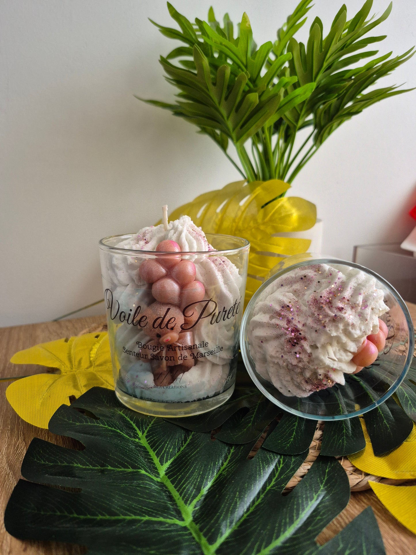 Bougie "Voile de pureté" - Senteur Savon de Marseille