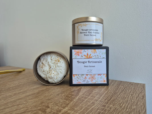 Bougie petit format - Eau d'ambre - NLA Creations 