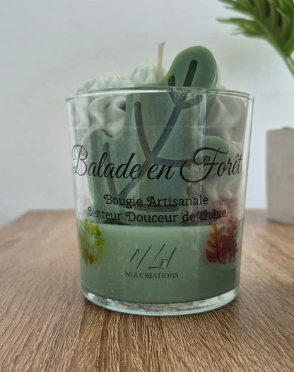 Bougie "Balade en forêt" - Douceur de chêne - NLA Creations 