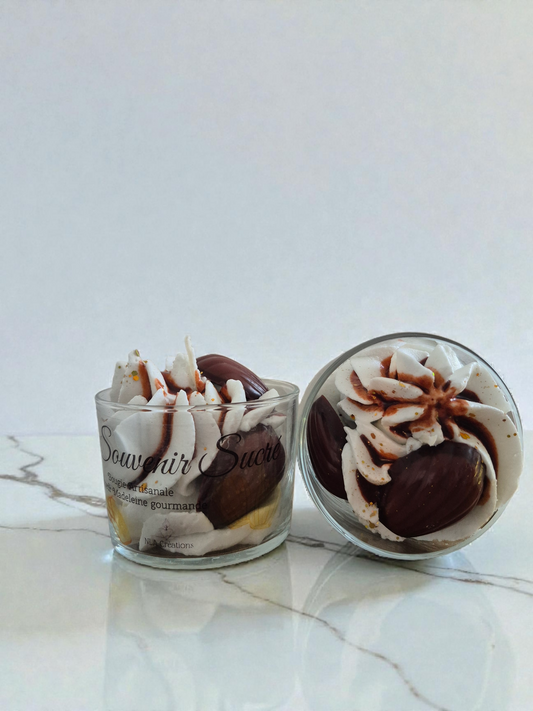 Bougie artisanale Souvenir sucré - Senteur Madeleine gourmande