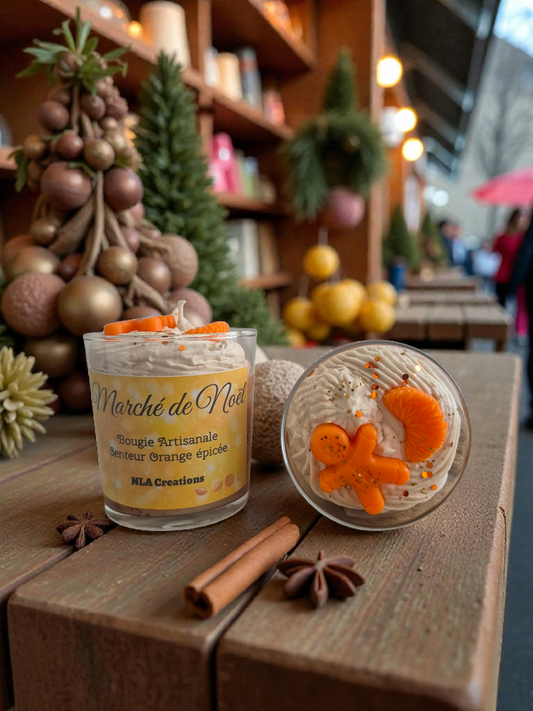 Bougie "Marché de Noël" senteur Orange épicée