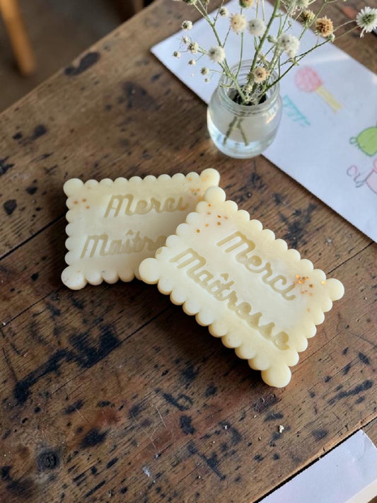 Lot de 2 Fondants "Merci maitresse"  - Senteur au choix ✨️ - NLA Creations 