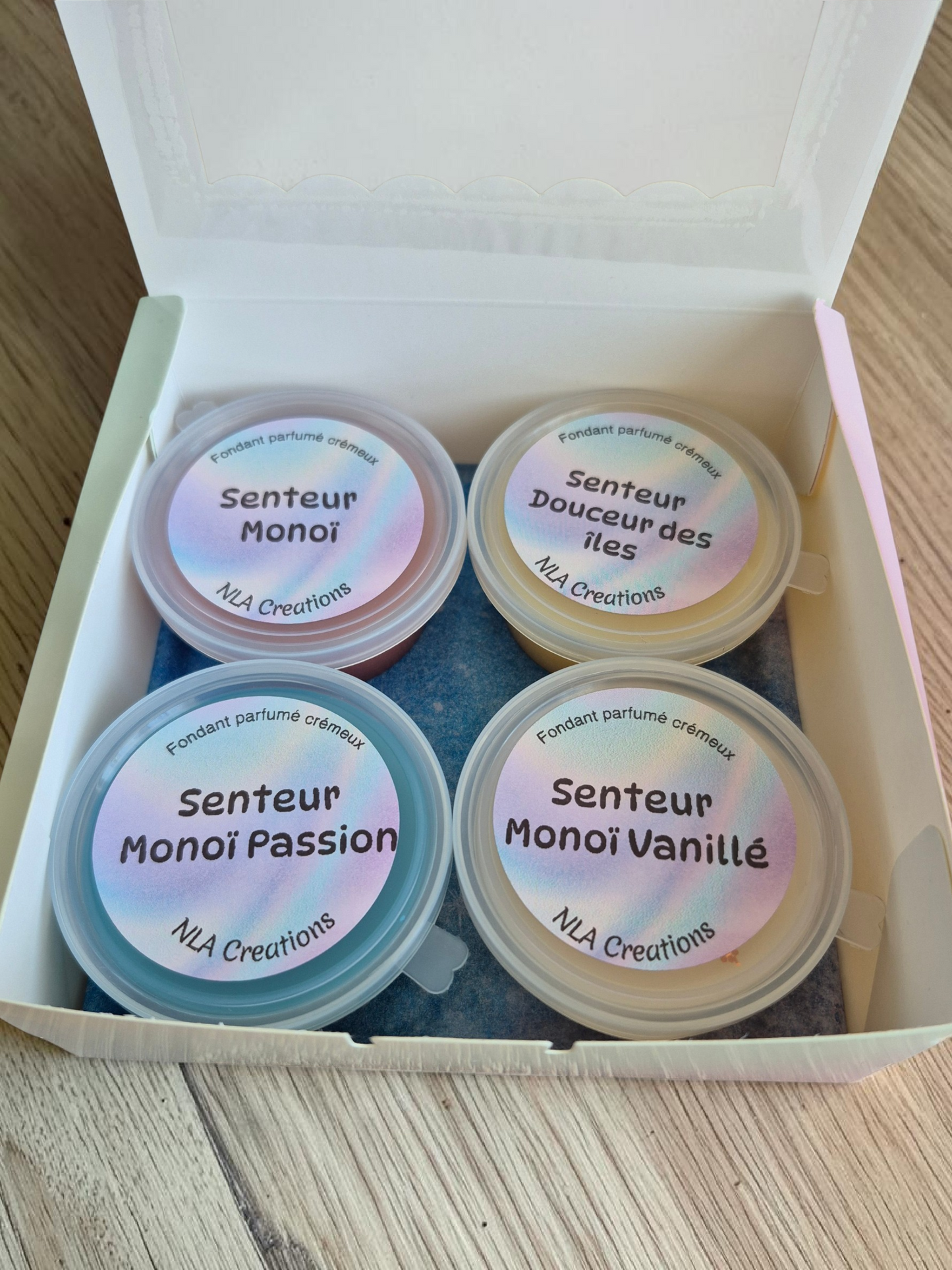 Coffret fondants crémeux parfumés - 4 parfums - NLA Creations 