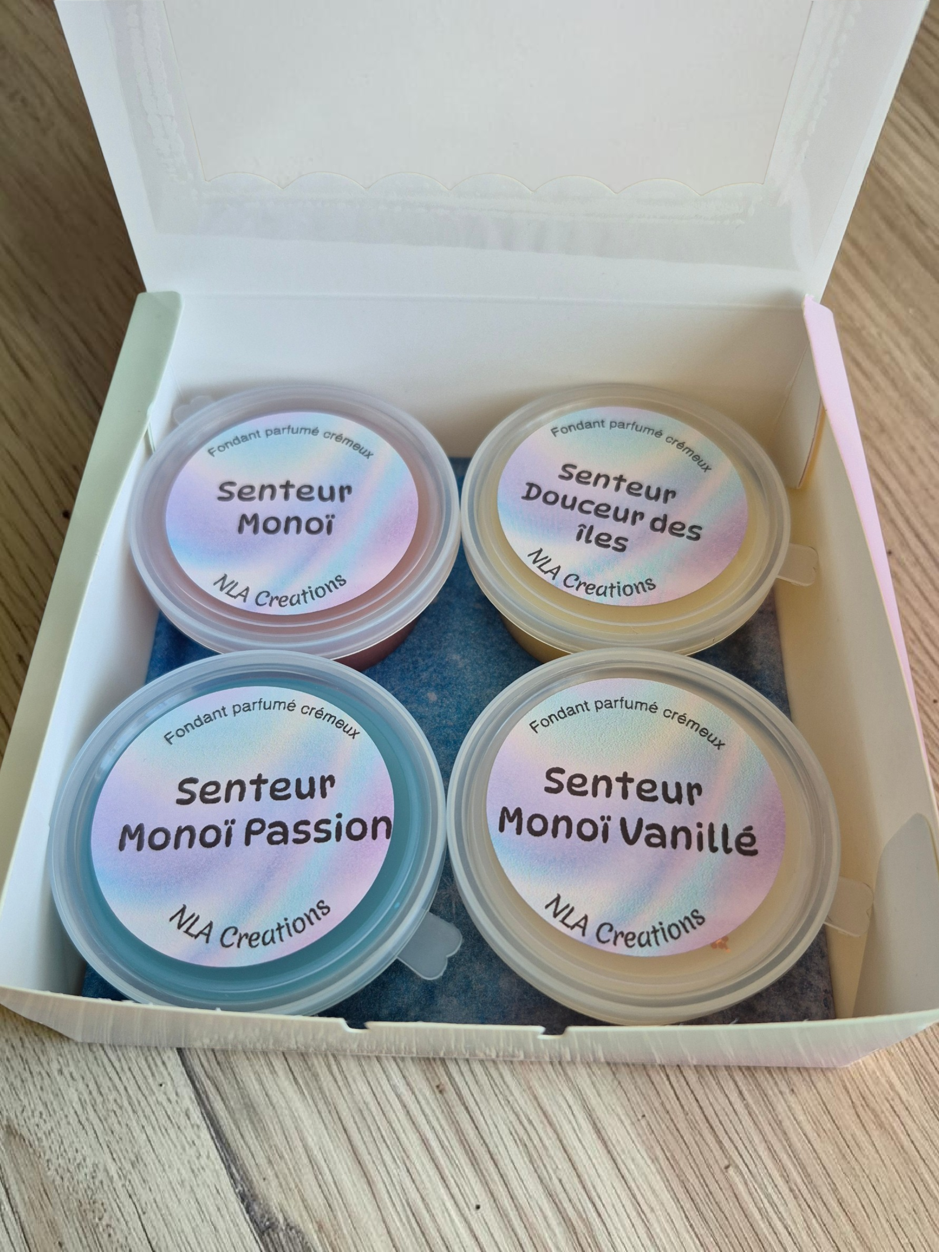 Coffret fondants crémeux parfumés - 4 parfums - NLA Creations 
