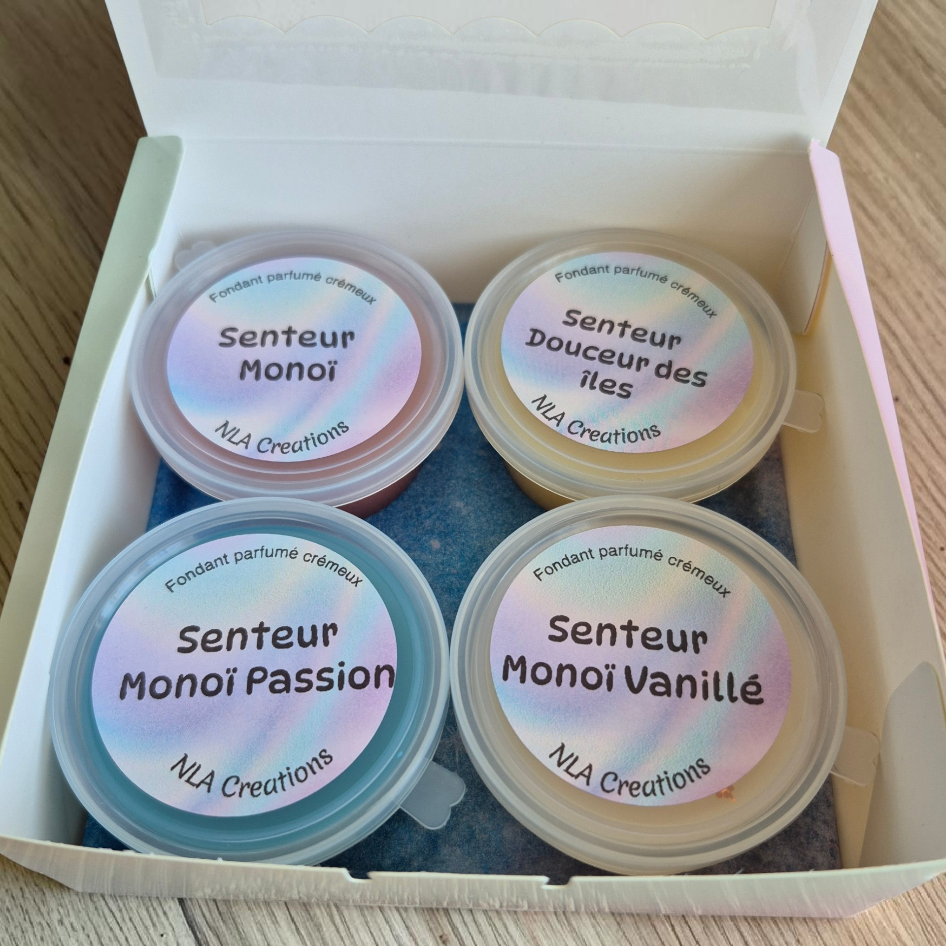 Coffret fondants crémeux parfumés - 4 parfums - NLA Creations 