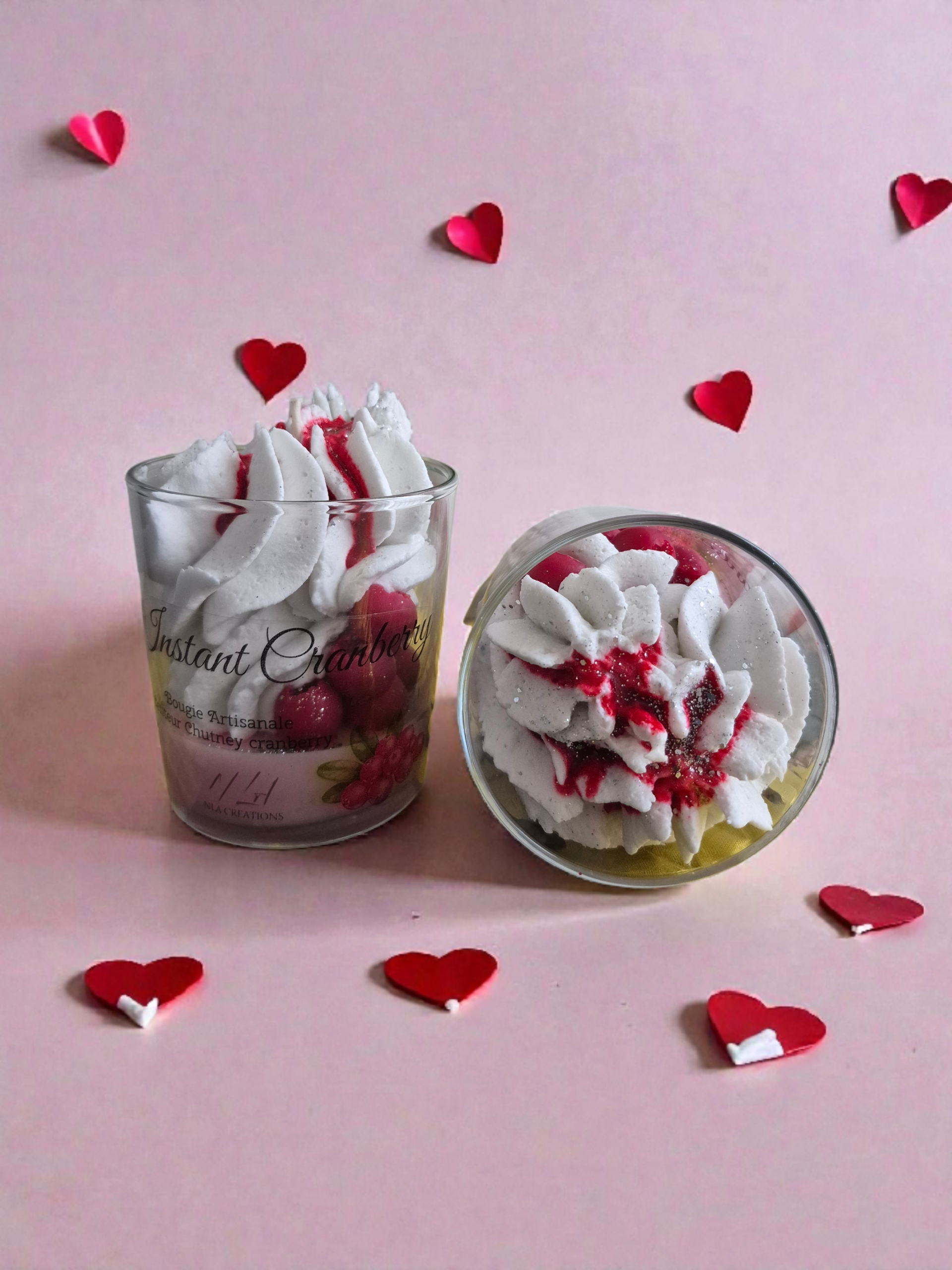Bougie Instant cranberry - Senteur Chutney cranberry - NLA Creations 