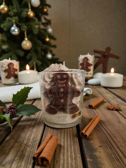 Bougie artisanale - Chaleur Gourmande - Senteur vanille épicée