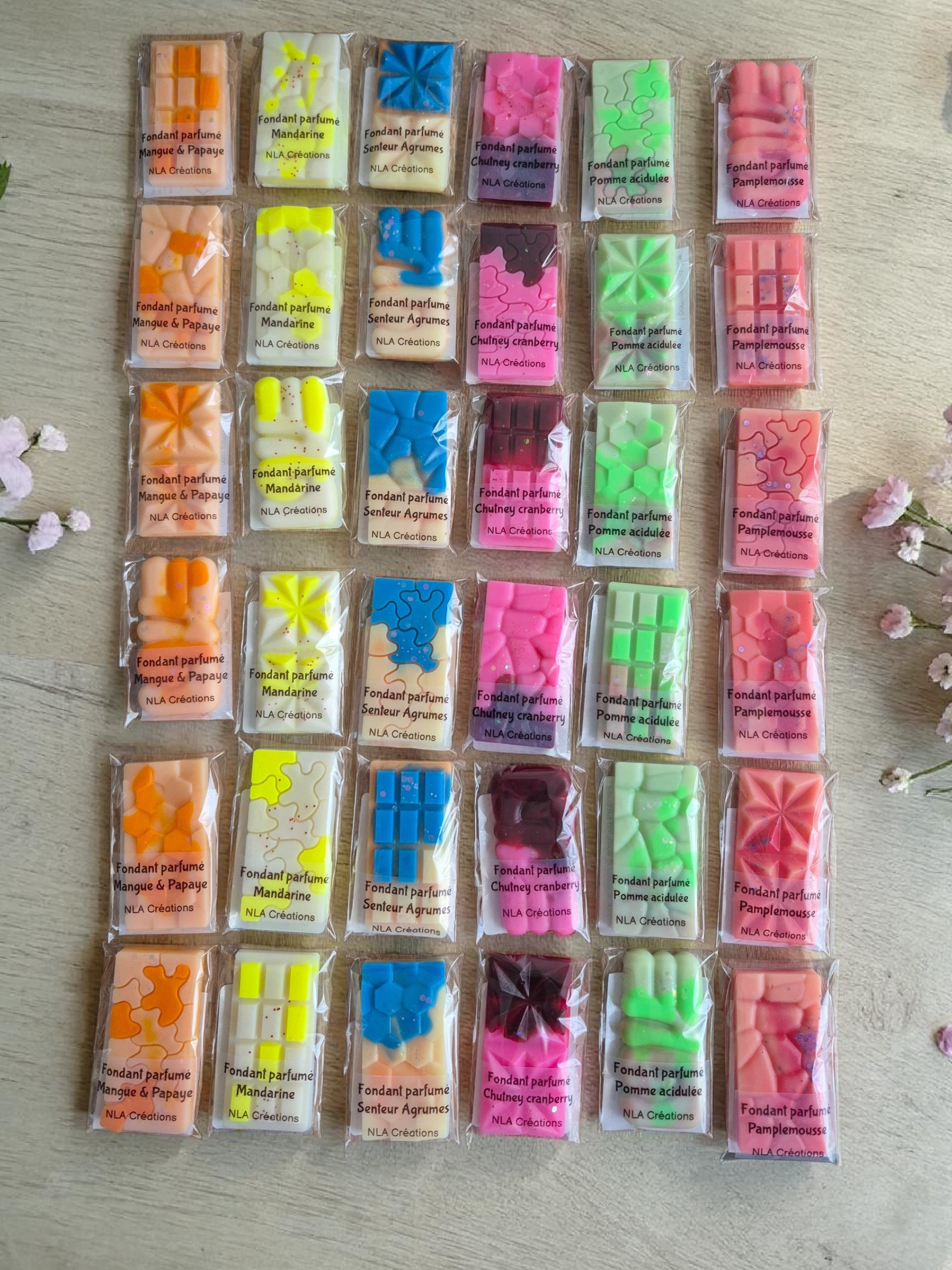 Coffret fondants parfumés -  Cocktail sucré - NLA Creations 