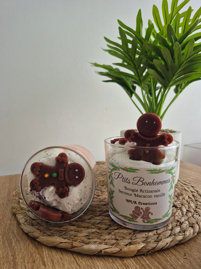 Bougie "P'tits Bonhommes" senteur Macaron vanille