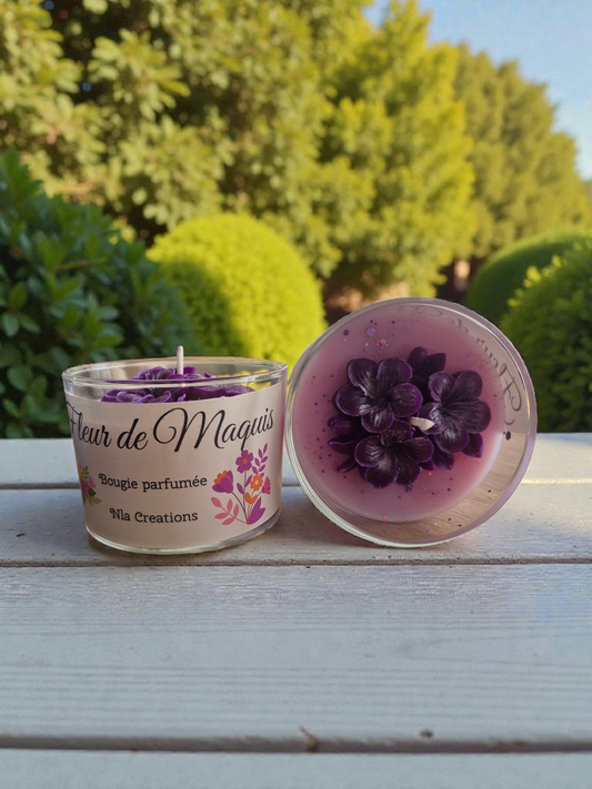 Bougie parfumée Fleur de Maquis - NLA Creations 