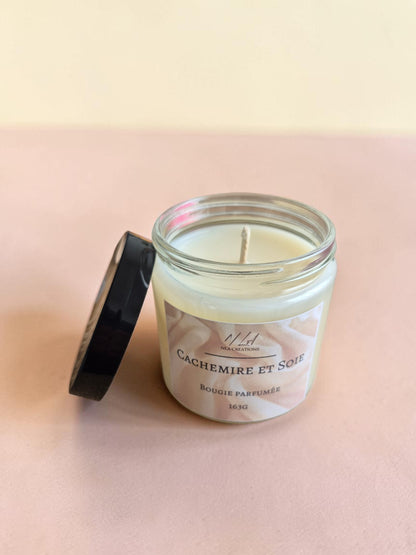 Bougie artisanale - Senteur Cachemire & soie - NLA Creations 