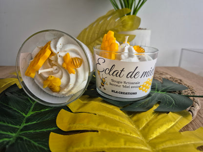 Bougie Éclat de miel - Senteur Miel avoine