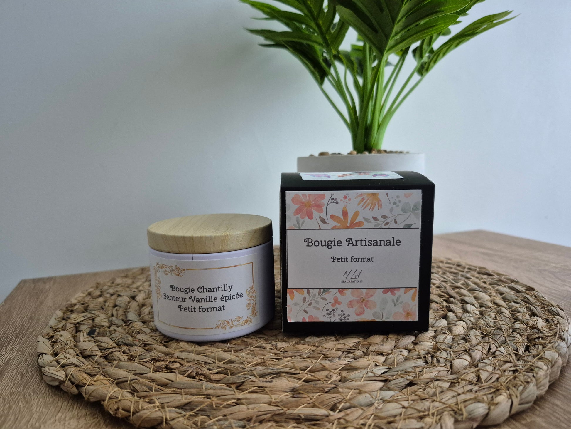 Bougie petit format - Senteur Vanille Épicée - NLA Creations 