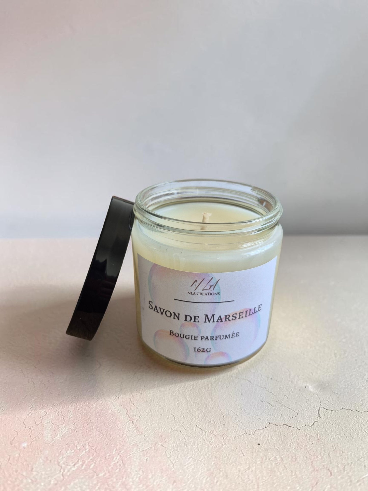 Bougie artisanale - Senteur Savon de Marseille - NLA Creations 