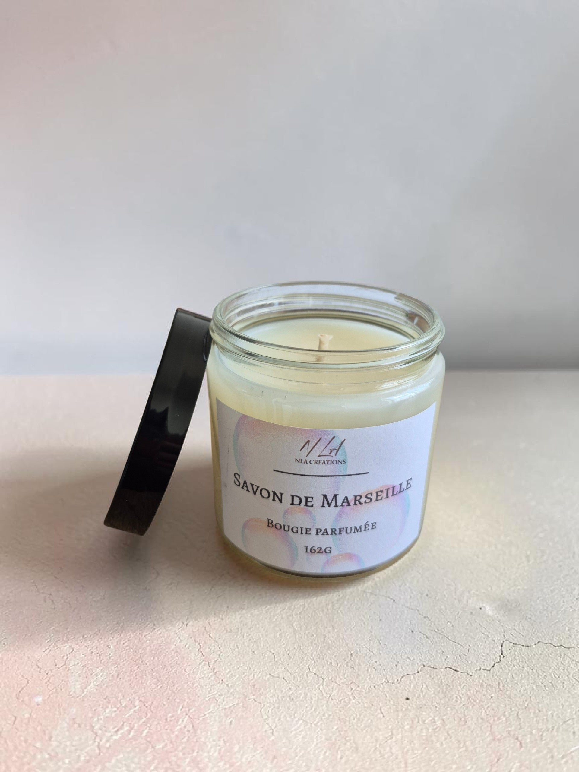 Bougie artisanale - Senteur Savon de Marseille - NLA Creations 
