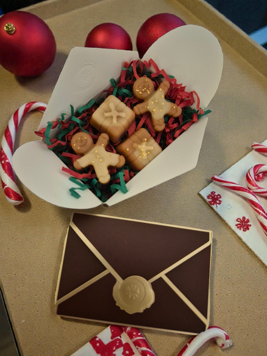 Box de 4 fondants parfumées - Feu de bois 🎅