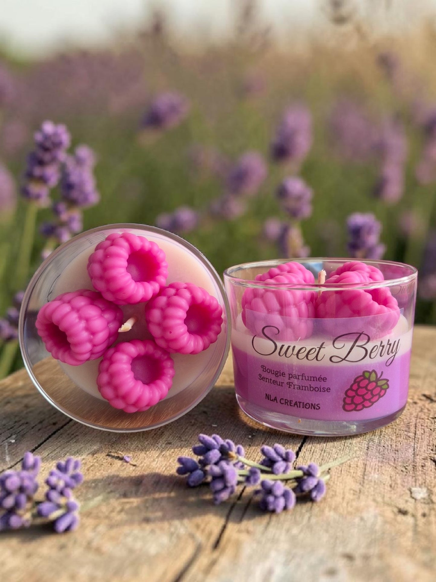 Bougie parfumée Sweet Berry - Senteur Framboise - NLA Creations 