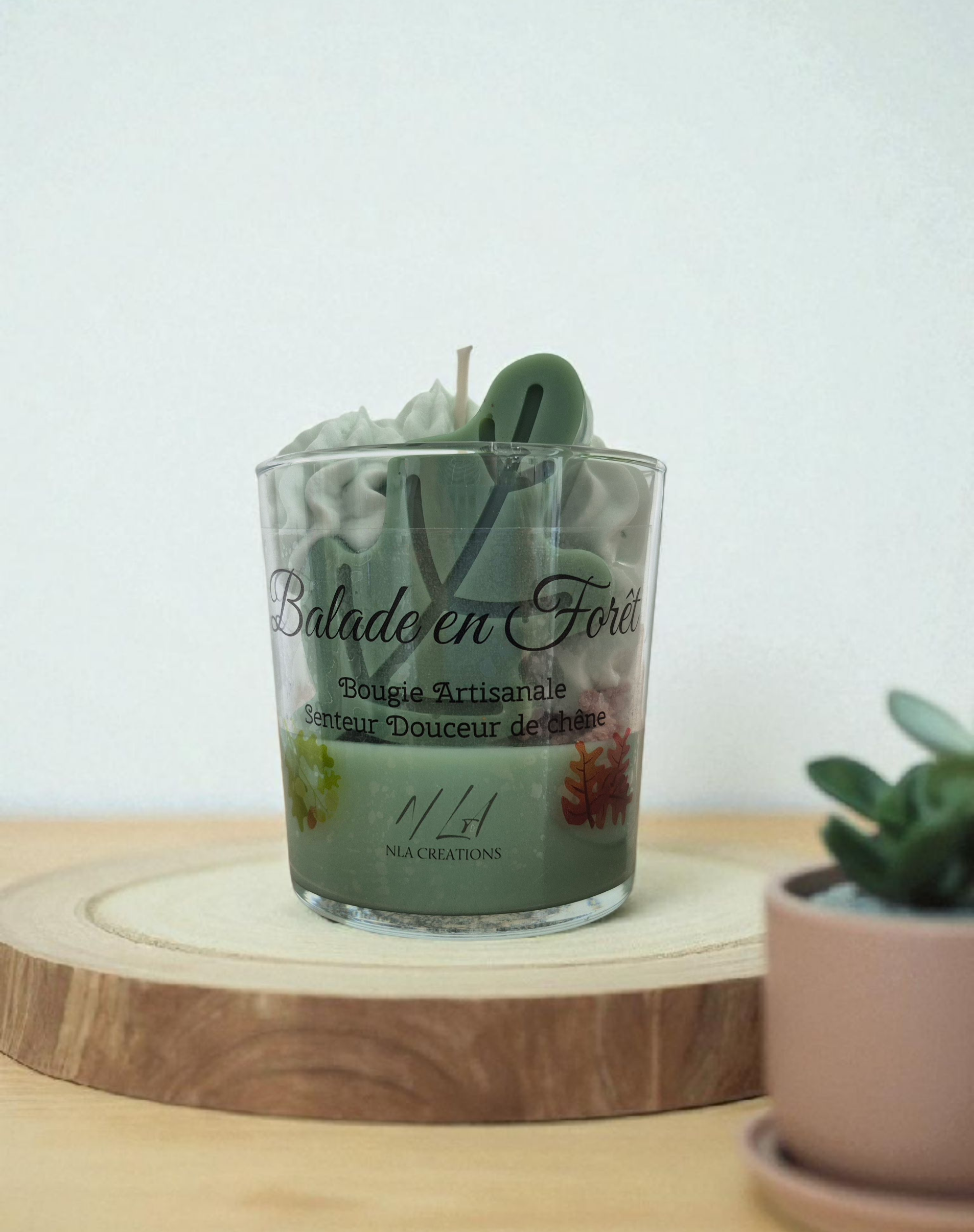 Bougie "Balade en forêt" - Douceur de chêne - NLA Creations 