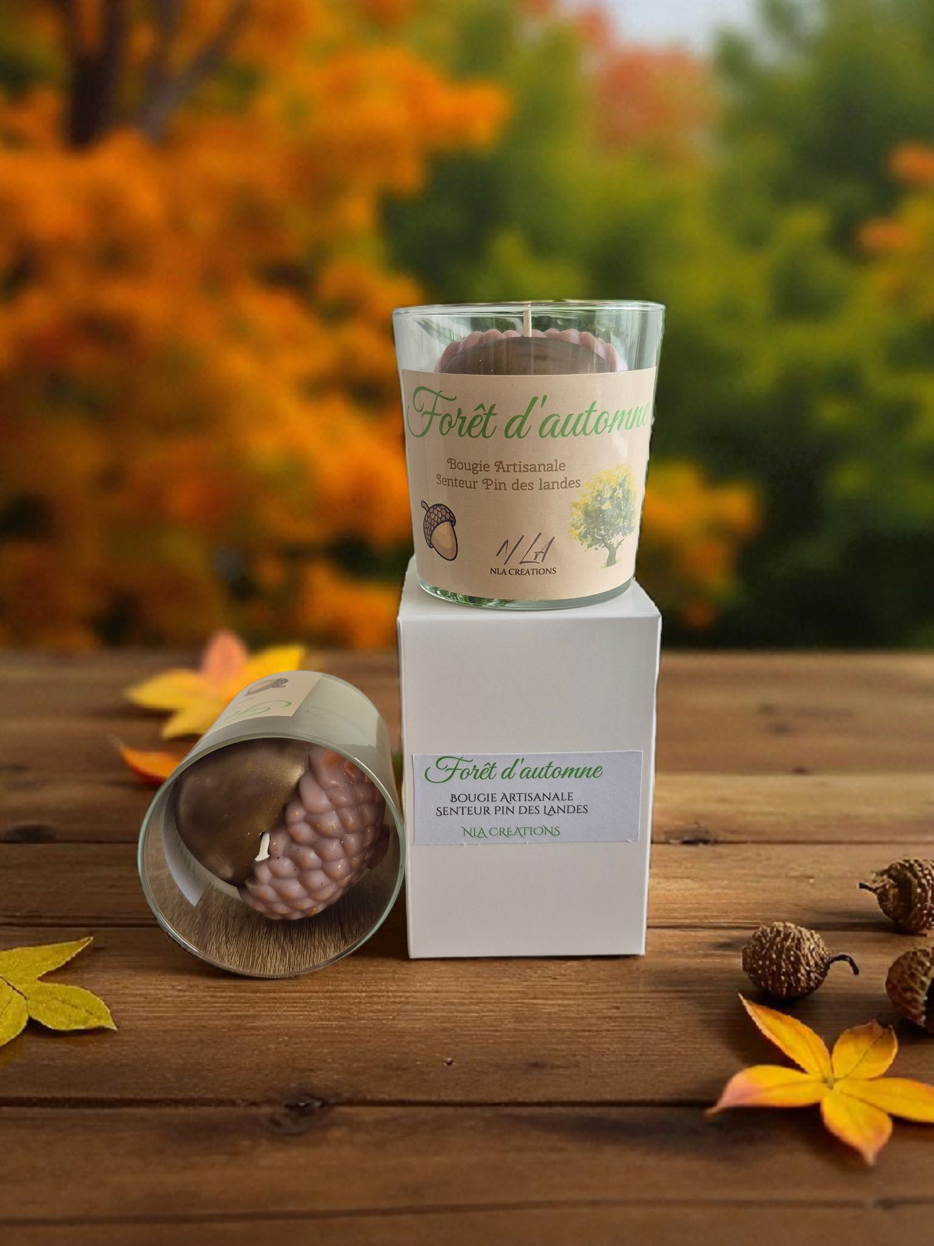 Bougie "Forêt d'automne" - Pin des landes - NLA Creations 