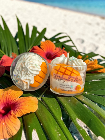 Bougie parfumée "Mango mood" Senteur Mangue - NLA Creations 