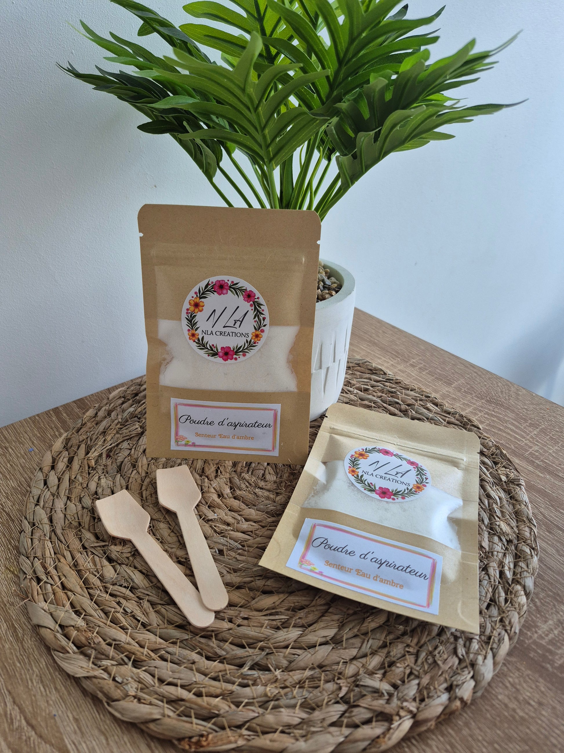 Poudre d'aspirateur - Senteur Eau d’Ambre 50g - NLA Creations 